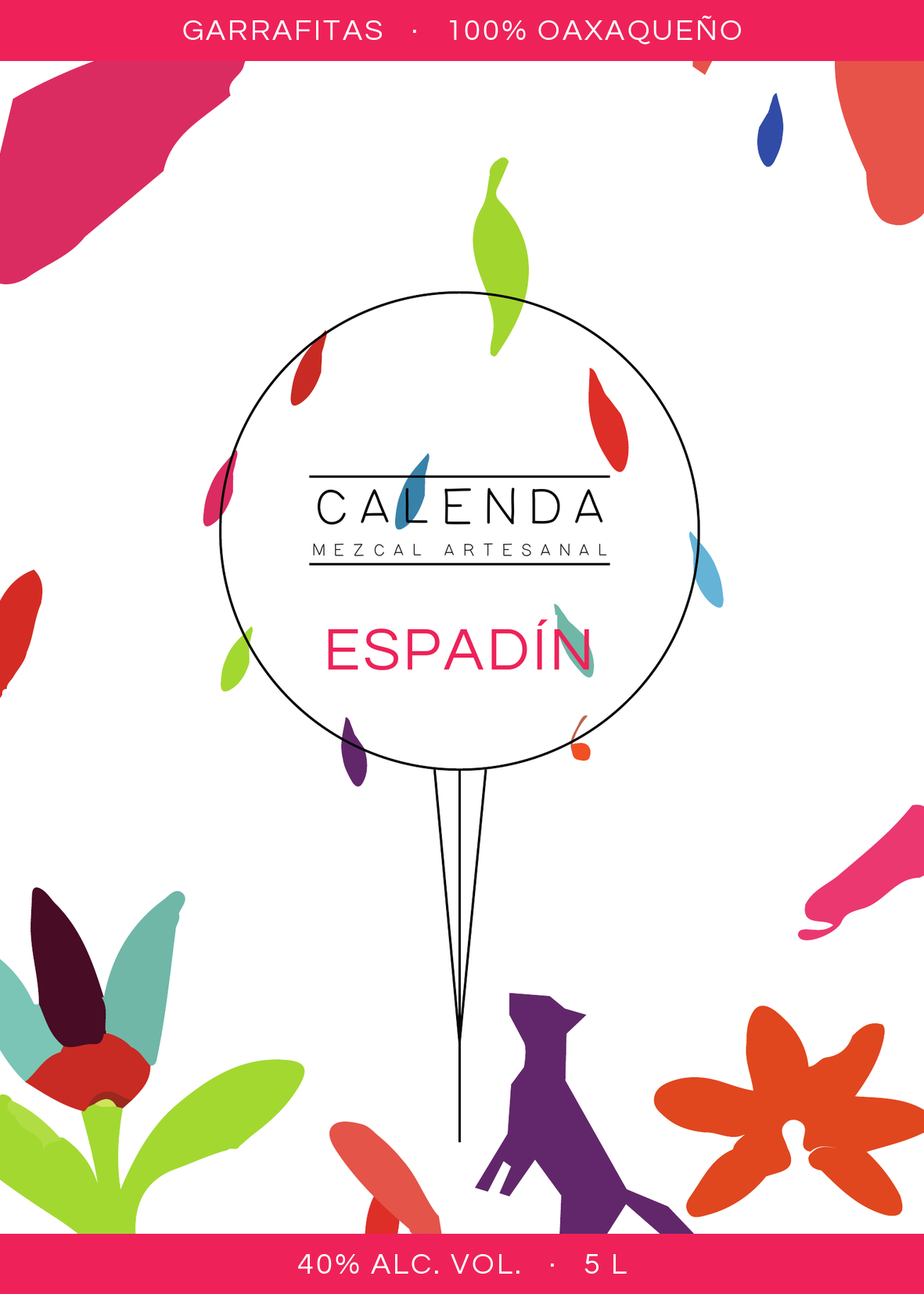 Etiqueta Garrafitas Calenda Espadín